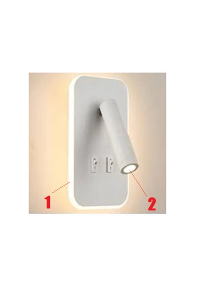 Cata TUVALU ÇİFT KADEMELİ YATAK BAŞI LED APLİK 13W CT-5243