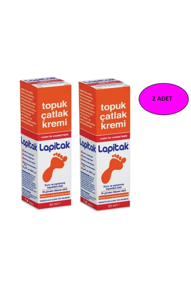 LAPİTAK ,TOPUK ÇATLAK KREMİ 60 ML 2'Lİ