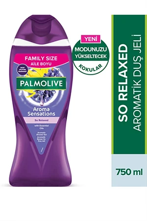 Palmolive Aroma Sensations So Relaxed Duş ve Banyo Jeli – Lavanta, Ylang Ylang & Kakule Özlü, 750 ml - Resim 2