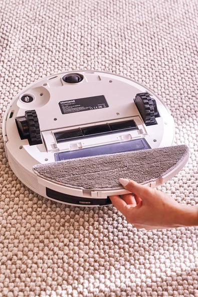 Alex Laser Power 1287h Toz Hazneli Moplu Halı Tanıyan Robot Süpürge - Resim 5