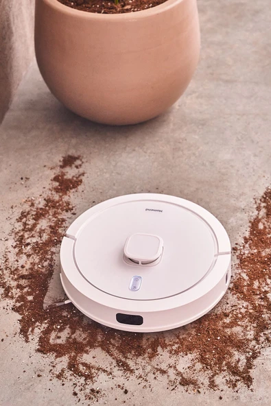 Alex Laser Power 1287h Toz Hazneli Moplu Halı Tanıyan Robot Süpürge - Resim 2