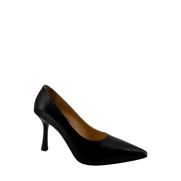 Hakiki Deri Stiletto Disparita 26301 İnce Topuk Kadın Ayakkabı - 10