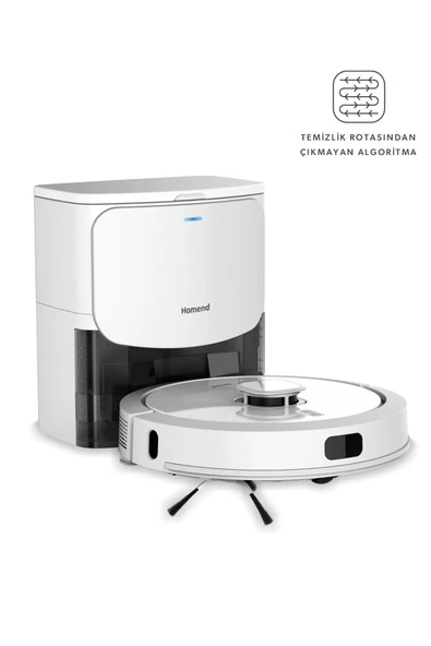 Alex Laser Power 1287h Toz Hazneli Moplu Halı Tanıyan Robot Süpürge - Resim 7