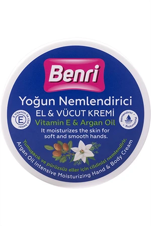 Benri Argan Yağlı Yoğun Nemlendirici El ve Vücut Kremi – 500 ml - 2