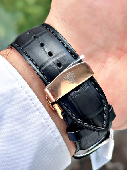 TI-598A TIGER OTOMATİK ÇELİK ERKEK SAATİ - Resim 2