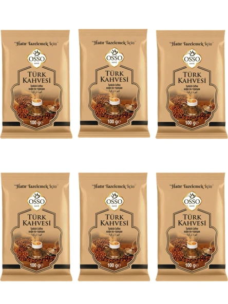 Osso 6'li Türk Kahvesi(6X100=600gr)