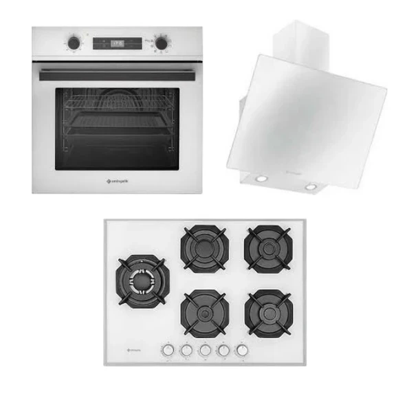 Eminçelik EC-AO 2190 AF W60-EC-CH 1460 RC W60-EC-AH 2250 SBW WG70 SNG Beyaz Ankastre Set-12
