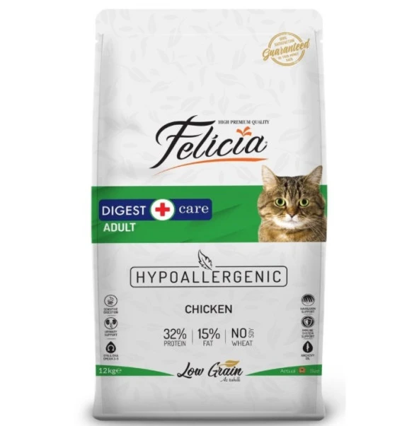 Felicia Low Grain HypoAllergenic Tavuklu Hamsili 12 kg Yetişkin Kuru Kedi Maması