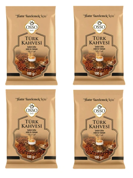 Osso 4'lü Türk Kahvesi(4X100=400gr)