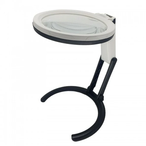 2X5X120Mm 10 Ledli Masaüstü Büyüteç