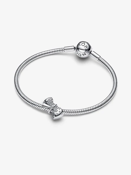 Pandora Işıltılı Fiyonk Charm 925 ayar gümüş - Resim 3