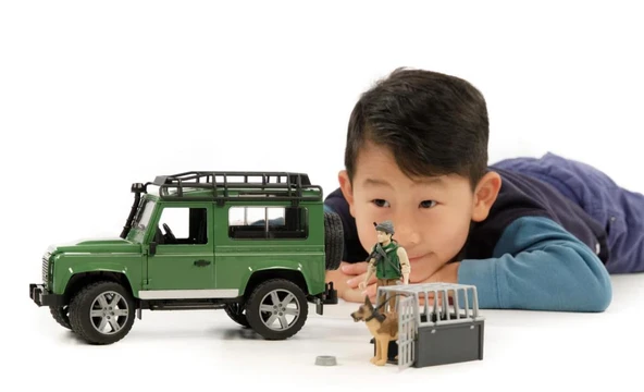 Bruder Land Rover Model Arazi Aracı Avcı Ve Av Köpeği Br02587