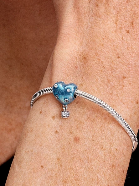 Pandora Sıcak Hava Balonu Kalp Charm 925 ayar gümüş - Resim 4