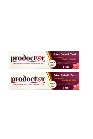 PRODOCTOR ERKEN GEBELİK TESTİ 2 ADET