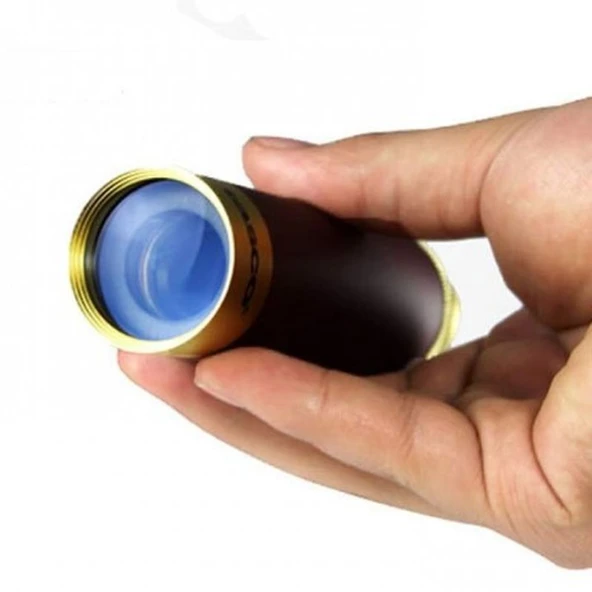 30X40 Panda Büyük Mercekli Pirinç Gövdeli Deri Çantalı Denizcilik Korsan Dürbün - Resim 3