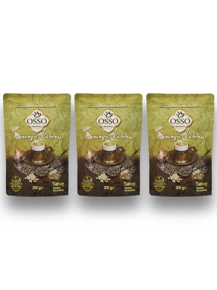 Osso 3'lü Menengiç Kahvesi(3X200=600gr)