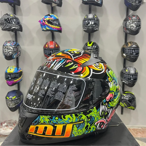 MTS M-801 SNAKE Full Face Kask AZURE - 3
