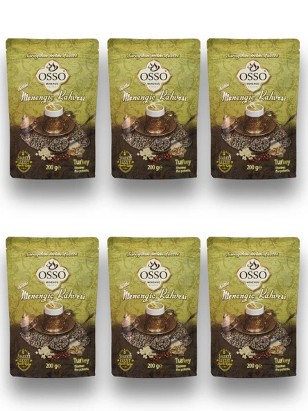 Osso 6'li Menengiç Kahvesi(6X200=1200gr)