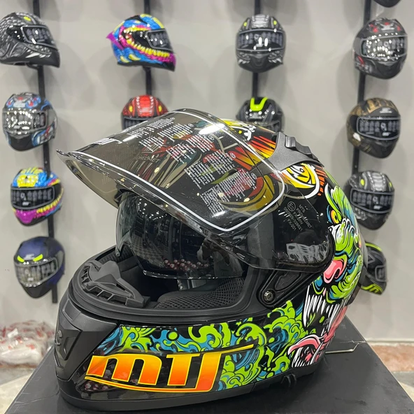MTS M-801 SNAKE Full Face Kask AZURE - 2