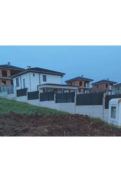 Filexus %95'lik 6m x 30m Gölgelik-Bahçe Çit Filesi-Şeritli Halkalı - Koyu Yeşil - 5