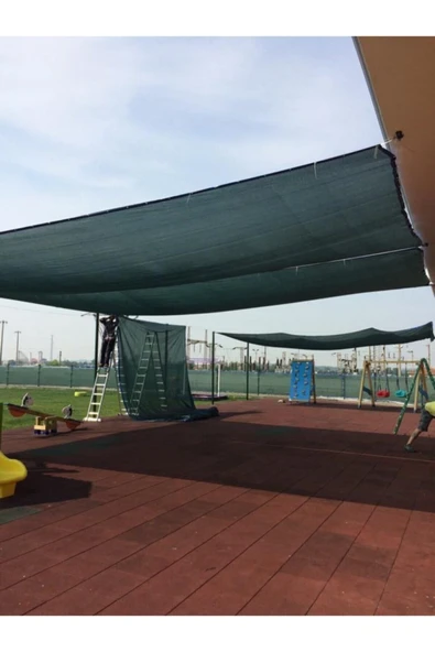 YUNUSDUŞ Gölgelik File 1,5metre X 11metre=16,5mt2 %95'lik Gölgelik Yeşil File Kolon Dikimli Kuşgözlü Halkalı - 3