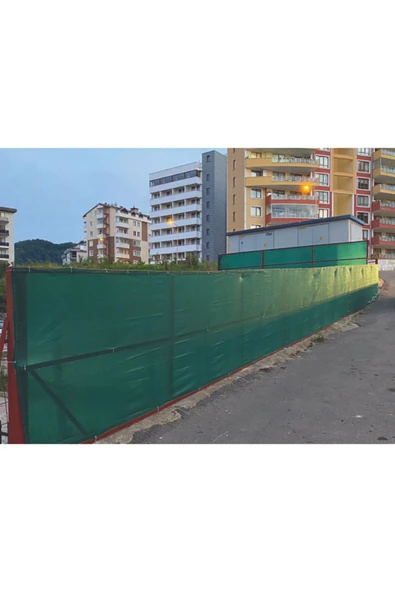 Filexus %95'lik 3m X 55m Gölgelik-bahçe Çit Filesi-Premium Şeritli Halkalı - Koyu Yeşil - 4