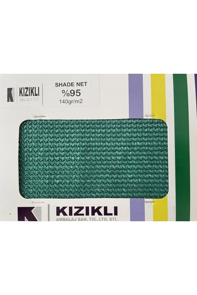 KIZIKLI AMBALAJ %95 Yeşil Gölgelik 4mt X 100mt - 3
