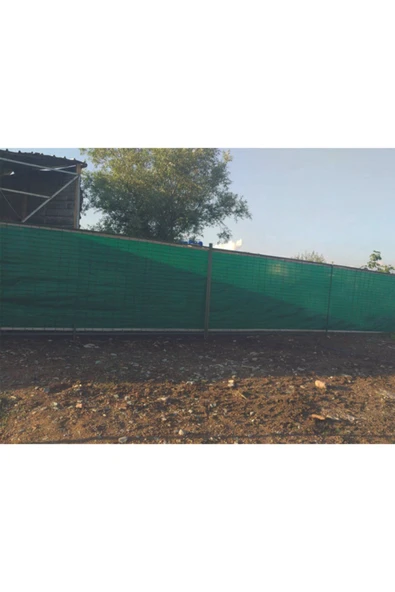 Filexus %95'lik 3m X 95m Gölgelik-bahçe Çit Filesi-Premium Şeritli Halkalı - Koyu Yeşil - 6