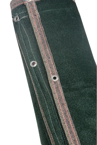 YUNUSDUŞ Gölgelik File 1,5metre X 11metre=16,5mt2 %95'lik Gölgelik Yeşil File Kolon Dikimli Kuşgözlü Halkalı