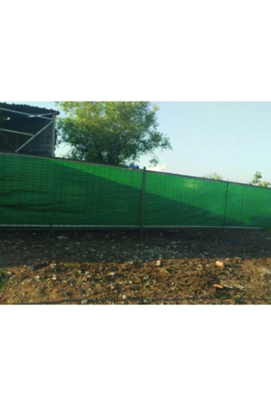 Filexus %95'lik 5m x 40m Gölgelik-Bahçe Çit Filesi-Şeritli Halkalı - Koyu Yeşil - 6