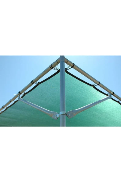 HRN Textile %95 Güneş Geçirmez Gölgelik File, Gölgeleme Tülü, Çit Filesi, Balkon Gölgeliği 12x7 M2 -yeşil - 3