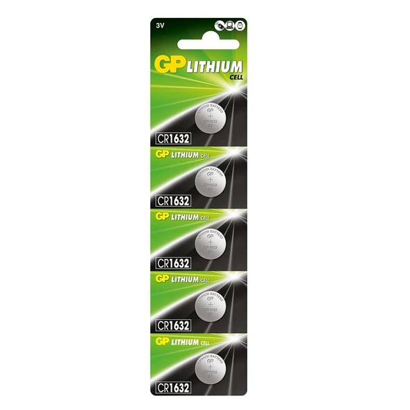 GP CR1632 3V Lityum Pil 5'li Paket