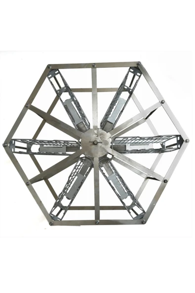 Beemach 304E Kalite 2,5 Teneke 6'lI Motorlu Zaman Ayarlı Tam Otomatik Yatarlı Bal Süzme Makinesi - 5