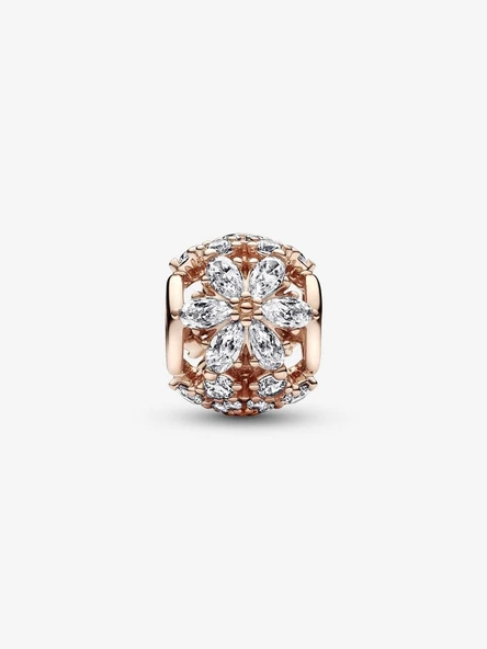 Pandora Işıltılı Herbaryum Yuvarlak Charm 14 ayar pembe altın kaplama - 2