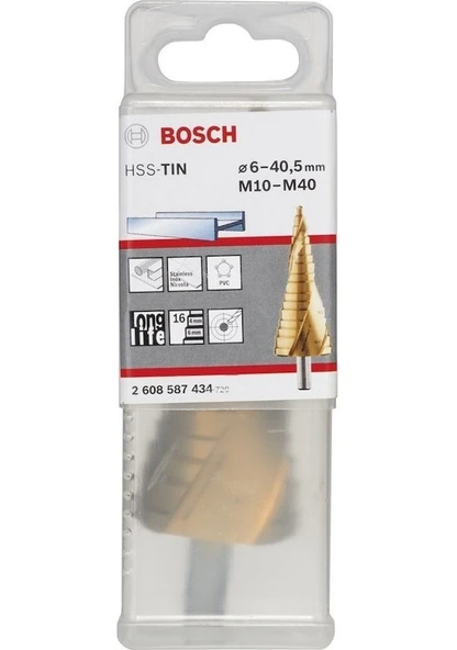 Bosch Hss-Tin 16 Kademeli Matkap Ucu M10-M40 2608587434 ürün görseli