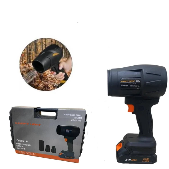 Kraft Hart Jet Turbo Hava Üfleyici Fan Yaprak Üfleme Araba Cam Balkon Su Lekelerini Yağmur Suları Kurulama Fanı - 2