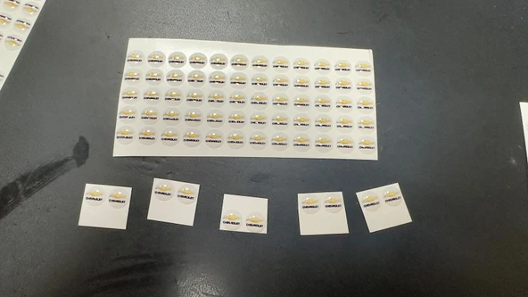 Chevrolet Logo Jant Torpido Direksiyon 9 mm 0.9 cm Damla Sticker Logo Seti 2 adet - Resim 2