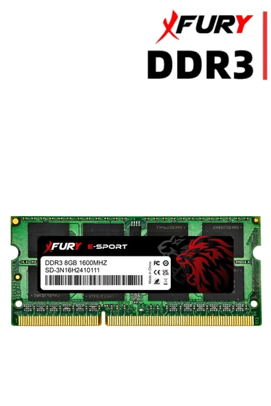 FURY E-SPORT DDR3 8Gb 1600Mhz Notebook Ram Bellek 1x8GB - 5