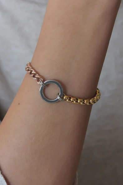 Çelik Mix Renk Kadın Bileklik - TJ-BB4748 ürün görseli 1