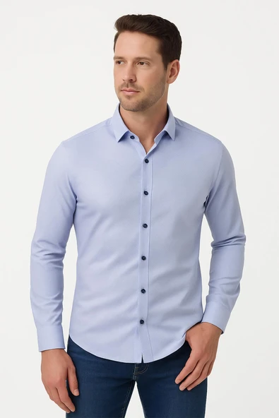 Erkek Slim Fit Gömlek - 10