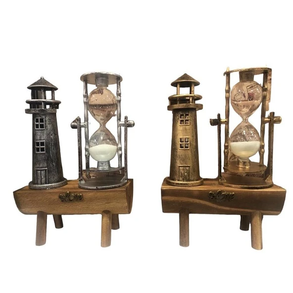 Dekoratif Deniz Feneri Kum Saati ürün görseli 1