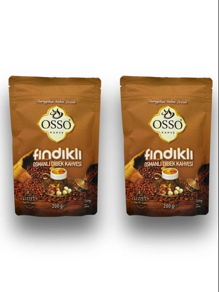 Osso 2’li Fındıklı Osmanlı Dibek Kahvesi(2X200=400gr)