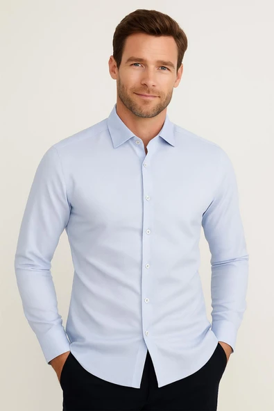 Erkek Slim Fit Gömlek - 1