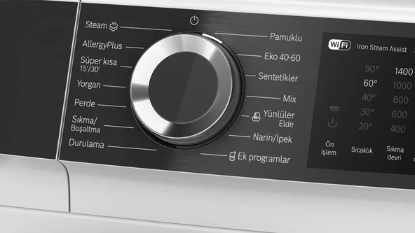 Bosch WGK244Z0TR 9 KG 1400 Devir Çamaşır Makinesi Beyaz - 3