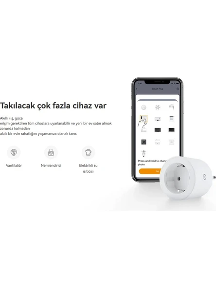 IMOU CE1P Yeni Nesil Akıllı Yönetilebilir Kablosuz Wi-Fi Priz Maksimum Yük 2500W 10A - Resim 5