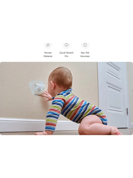 IMOU CE1P Yeni Nesil Akıllı Yönetilebilir Kablosuz Wi-Fi Priz Maksimum Yük 2500W 10A - Resim 4