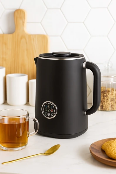 Spectrum Vintage Dijital Kettle Su Isıtıcısı 1.7 Lt 1500W Dokunmatik Ekranlı Çift Katmanlı ürün görseli