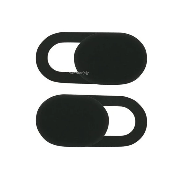 Webcam Kamera Kapatıcı 3’lü Siyah – Laptop Telefon Tablet Uyumlu Ultra İnce Kaydırmalı - Resim 2