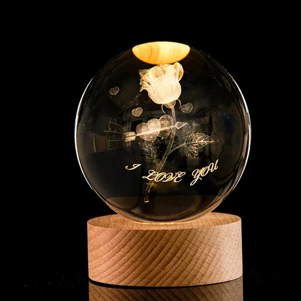 I Love You Tasarımlı Dekoratif Gece Lambası ürün görseli 1