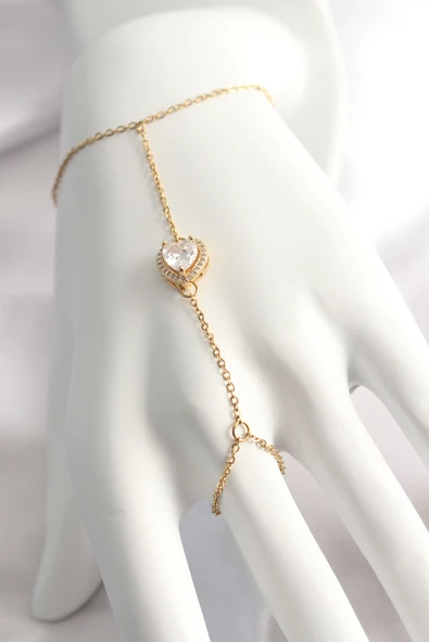 316L Çelik Gold Renk Kalp Model Şahmeran - TJ-SN551 ürün görseli